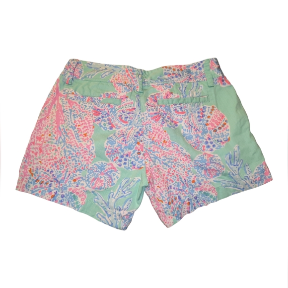 LILLY PULITZER 'Fansea' Minty Fresh Callahan Short Size 0 - Picture 6 of 16
